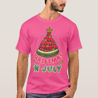 Camiseta Navidades En Julio Árbol De Navidad De La sandía