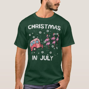 Camiseta Navidades En Julio Cam De Verano De Trailer Flamin
