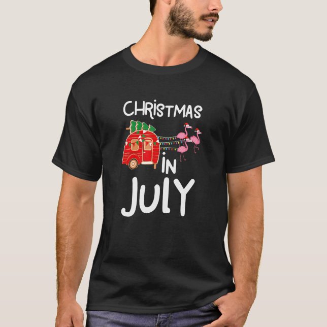 Camiseta Navidades En Julio Camper De Verano (Anverso)