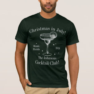 Camiseta Navidades en julio coincidiendo con Fiestas de cóc