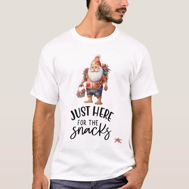 Camiseta Navidades en julio con SANTA CLAUS Beach (Anverso)