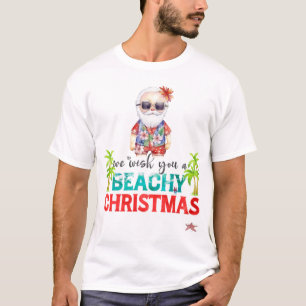 Camiseta Navidades en julio con SANTA CLAUS Beach