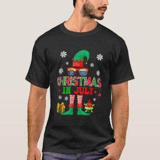Camiseta Navidades En Julio Costume Elf Sungafas Beach Lov