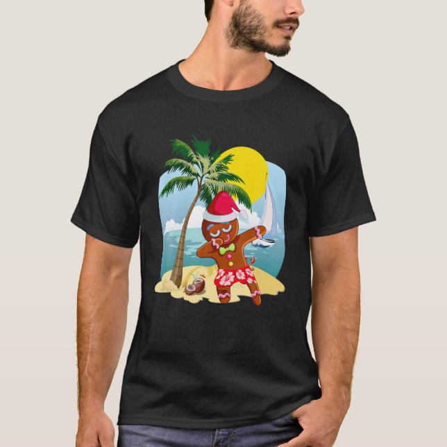 Camiseta Navidades En Julio Dabbing Santa Gingerbread (Anverso)