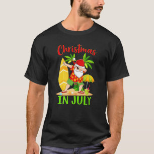 Camiseta Navidades En Julio Dabbing Santa Summer Hawaiian S
