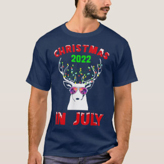 Camiseta Navidades En Julio De 2022 Nieve De Reno Merry San