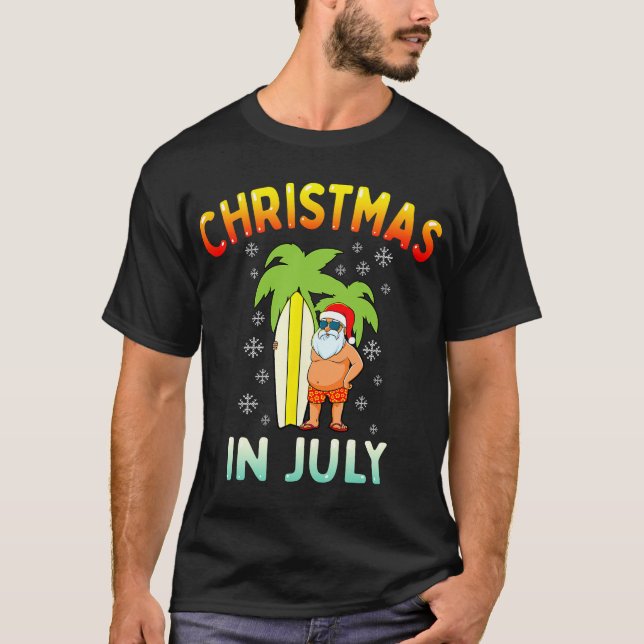 Camiseta Navidades en julio de divertidas navidades de vera (Anverso)