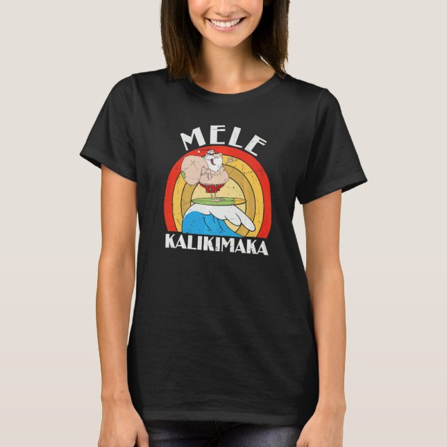 Camiseta Navidades En Julio De Hawái Mele Kalikimaka Graphi (Anverso)
