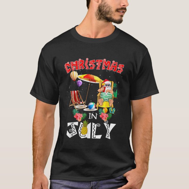 Camiseta Navidades en julio de la divertida Cele de verano  (Anverso)
