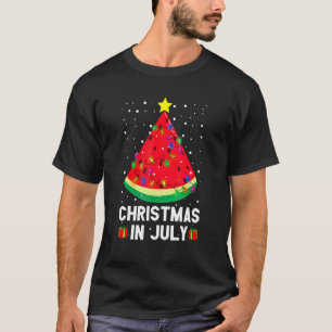 Camiseta Navidades En Julio De La sandía De Navidad Árbol V