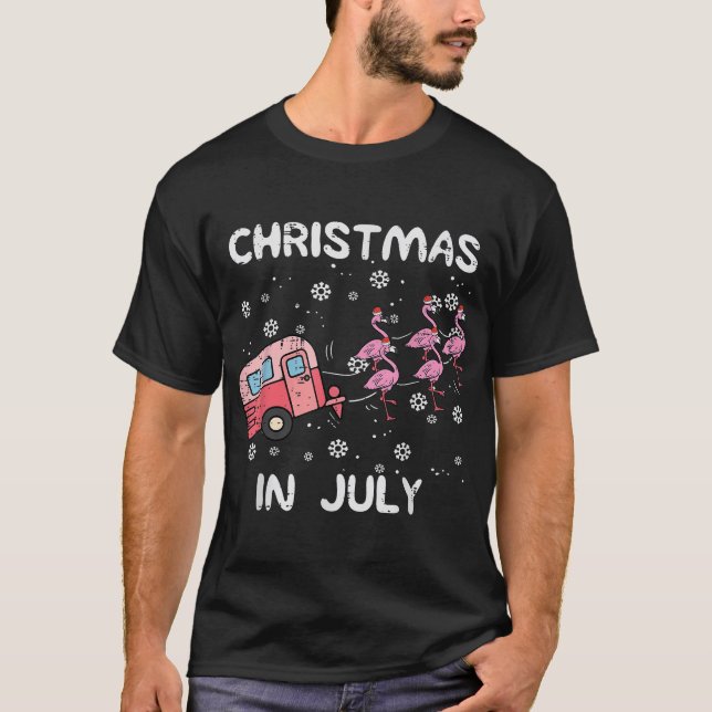 Camiseta Navidades En Julio De Nochebuena De Verano De Trai (Anverso)