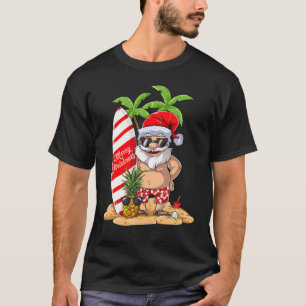 Camiseta Navidades En Julio De Santa Hawái Surfing Summer S