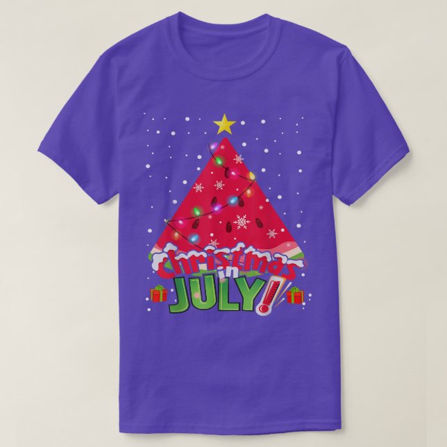 Camiseta Navidades En Julio De Vacaciones De Verano De La M (Diseño del anverso)