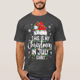 Camiseta Navidades en julio de vacaciones en la playa de Sa