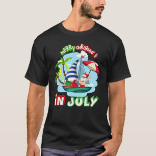 Camiseta Navidades En Julio De Vacaciones En Playa Santa Su