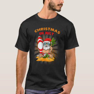 Camiseta Navidades En Julio Del Fiesta De Santa Beach Summe
