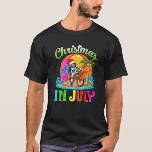 Camiseta Navidades En Julio Del Gorra Astronauta Santa Summ