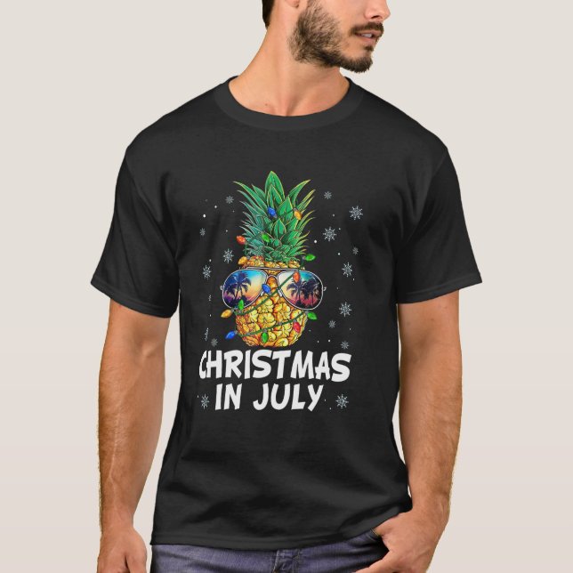 Camiseta Navidades En Julio Del Verano Del Árbol De Navidad (Anverso)