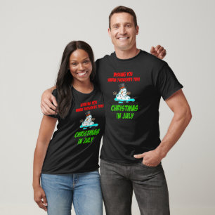 Camiseta Navidades En Julio Derritiendo A Snowman