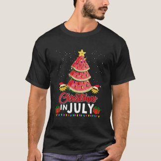 Camiseta Navidades En Julio Diseño De Verano Melón Navidade