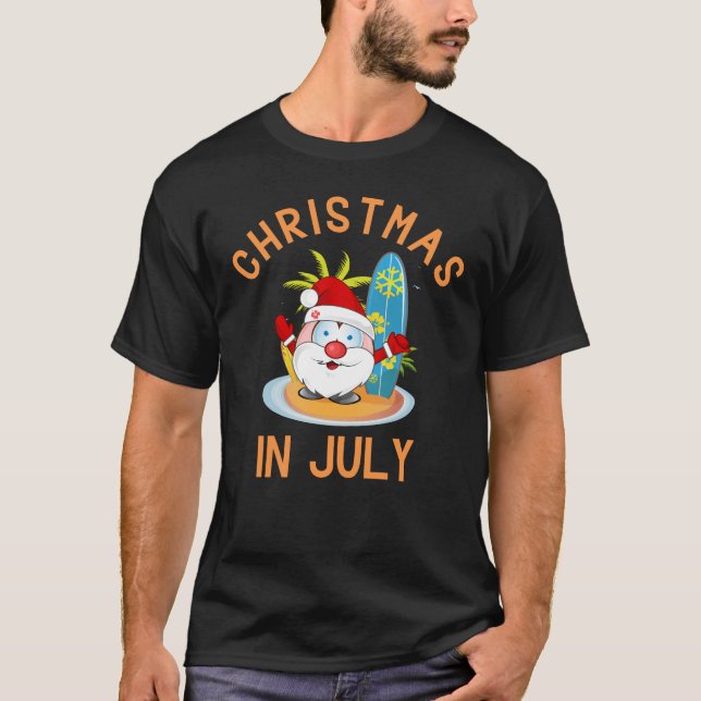 Camiseta Navidades en julio, divertido verano (Anverso)