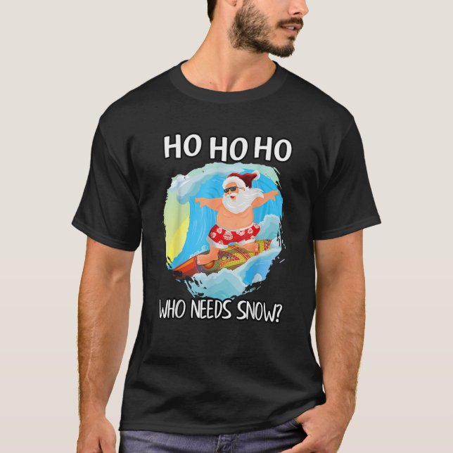 Camiseta Navidades En Julio En El Vac De Playa De Verano De (Anverso)