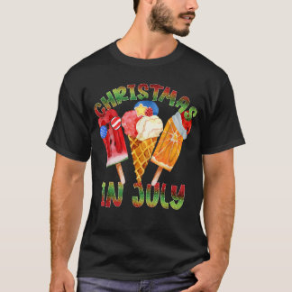 Camiseta Navidades En Julio En El Verano De Santa Beach Con