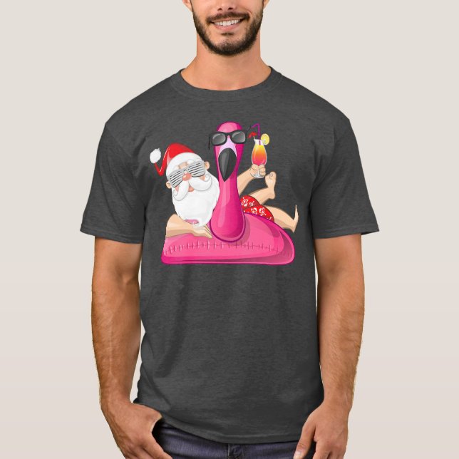 Camiseta Navidades en julio en el verano de Santa Hawái Fla (Anverso)