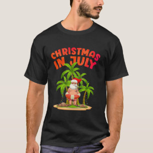 Camiseta Navidades En Julio En Hawái, Santa Claus Tee Hawai