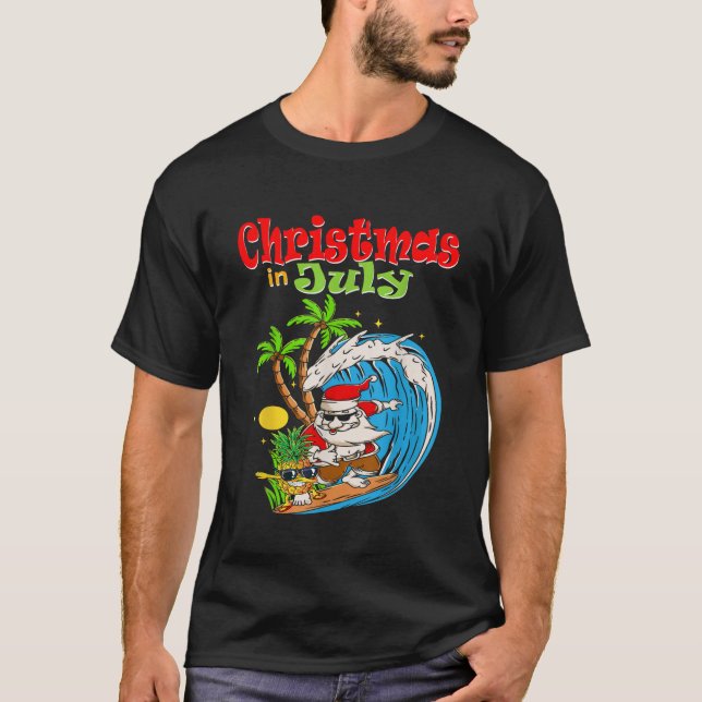 Camiseta Navidades en julio en la estación de esquí de Sant (Anverso)