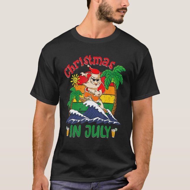 Camiseta Navidades En Julio En La Vaca Veraniega De Santa B (Anverso)