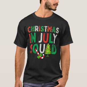 Camiseta Navidades en julio Escuadrón divertida Navidad Hom