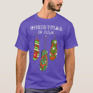 Camiseta Navidades En Julio Feo Navidades Verano Flip Flops