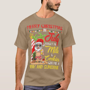 Camiseta Navidades En Julio Fiesta De Piscina Santa Beber V