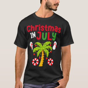 Camiseta Navidades En Julio Flamingo Surfing Coconut Su