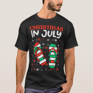 Camiseta Navidades En Julio Flip Flops Beach Summer Women G