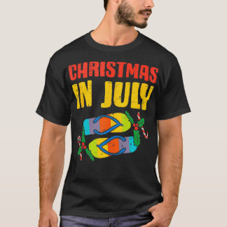 Camiseta Navidades En Julio Flip Flops Summer Beach Noches 