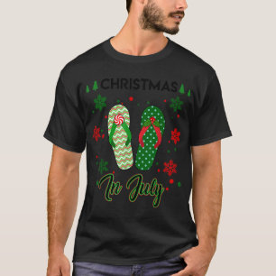 Camiseta Navidades en julio Flip Flops Summer Vacation Beac