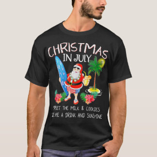 Camiseta Navidades En Julio Funny Fiesta De La Piscina Sant