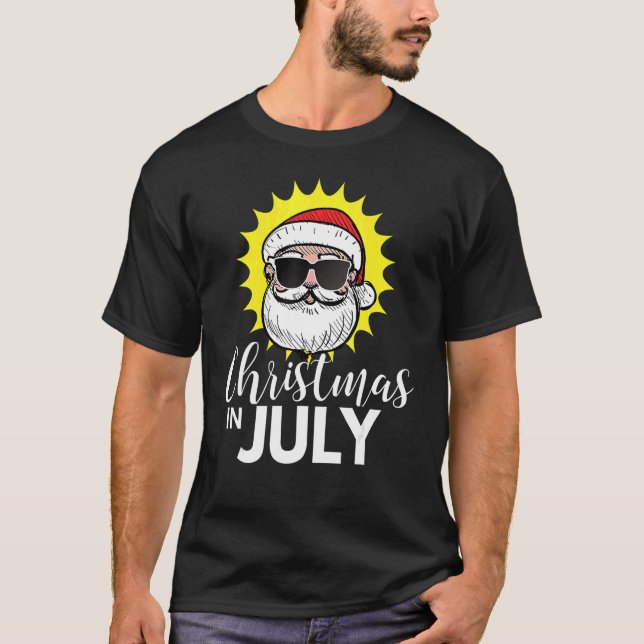 Camiseta Navidades En Julio Gafas De Sol (Anverso)