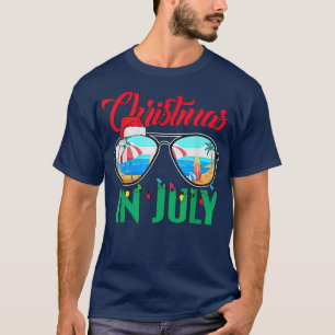Camiseta Navidades en julio Gafas de sol, gorras, Santa pla