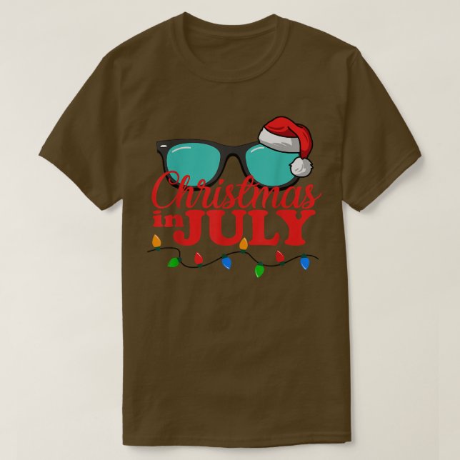 Camiseta Navidades en Julio Gafas de Sol Vacaciones de Vera (Diseño del anverso)