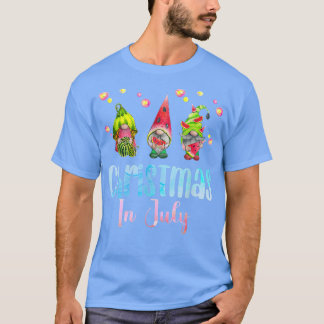 Camiseta Navidades en julio Gnomes Watermelon Summer Fiesta