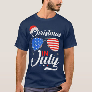 Camiseta Navidades En Julio Gracioso 4 De Julio Verano De P