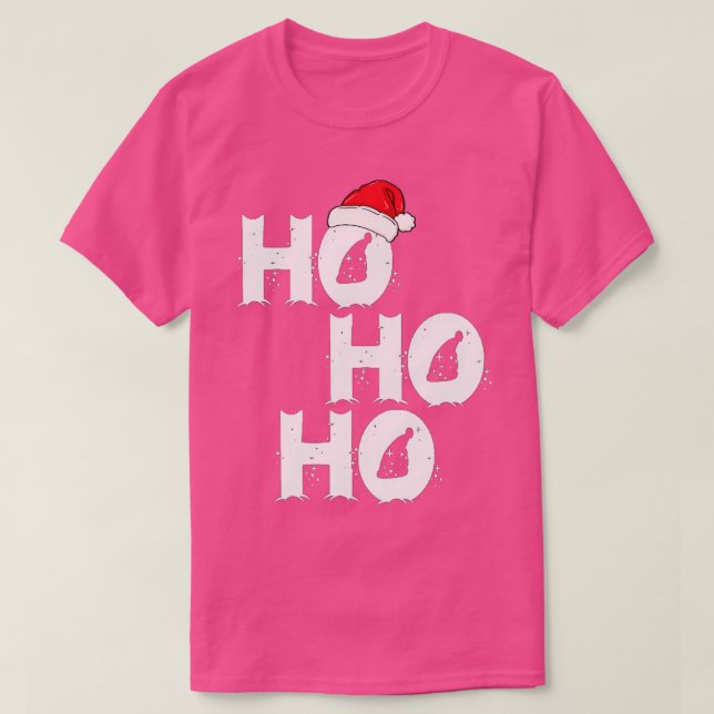 Camiseta Navidades En Julio Hipster Santa Ho Ho Hold My Be (Diseño del anverso)