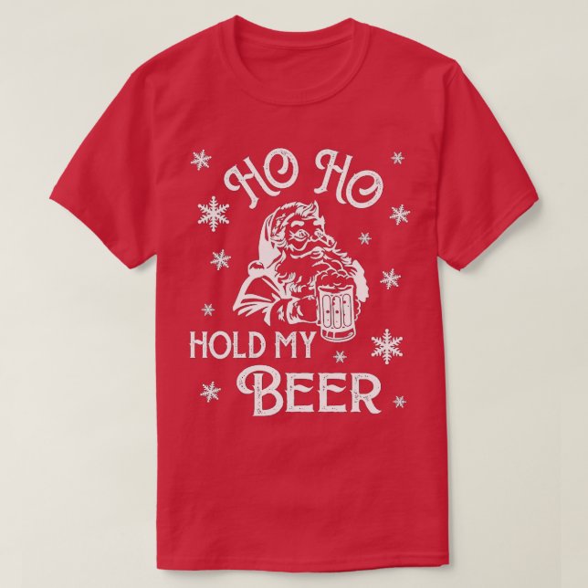 Camiseta Navidades En Julio Hipster Santa Ho Ho Sostén Mi C (Diseño del anverso)