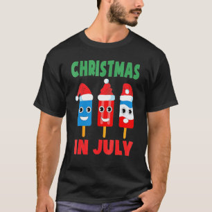 Camiseta Navidades En Julio Ice Cream Ice Pops Xmas Santa H