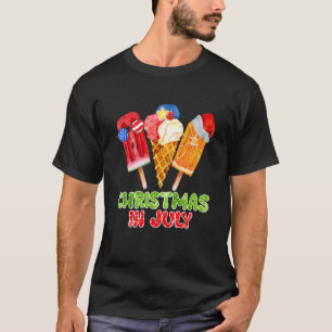 Camiseta Navidades En Julio Ice Para Fiesta De Julio