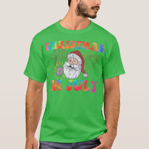 Camiseta Navidades En Julio, La Bandera Estadounidense Summ