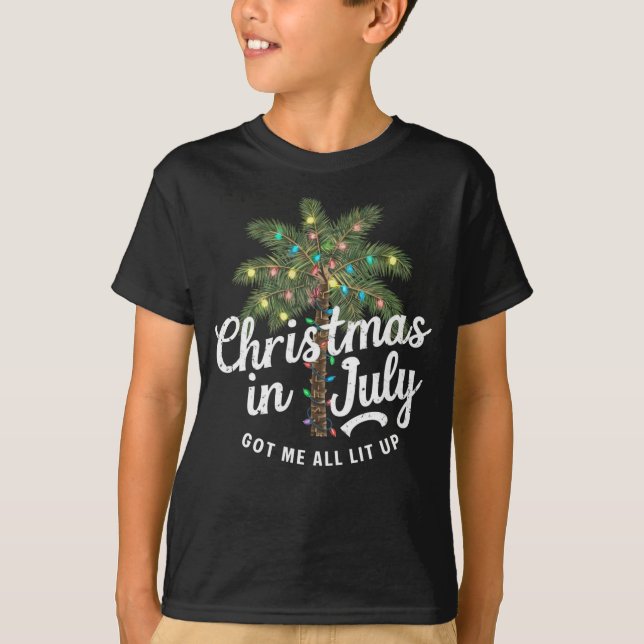 Camiseta Navidades en julio me pusieron todos al descubiert (Anverso)
